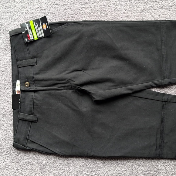 NWT Dickies Black Stretch Double Knee Pant - Slim Fit - Size 2R - Picture 4 of 13